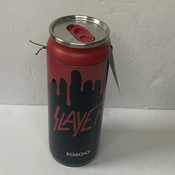 Slayer Thrash Metal Band 16 oz Tumbler Stainless Steel Igloo Can NWT - Picture 2 of 8